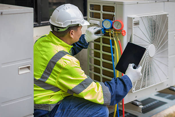 Professional Hvac Installation technician working in Hightstown, NJ